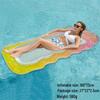 Inflatable PVC Float Recliner: Foldable Striped Swimming Bed