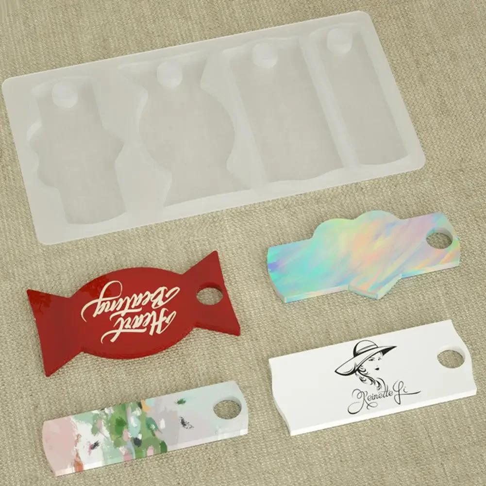 Name Plate Resin Mold For Cup Lid Personalized DIY Water Bottle Marking Label Pendant Mold Tumbler Lid Nameplate Mold Kitchen