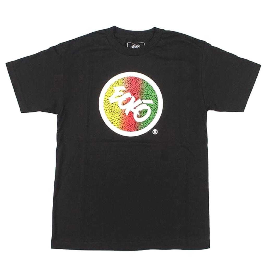 Ecko Unltd. Circle Tag Men's Graphic Print Black T-shirt Size Small NWT
