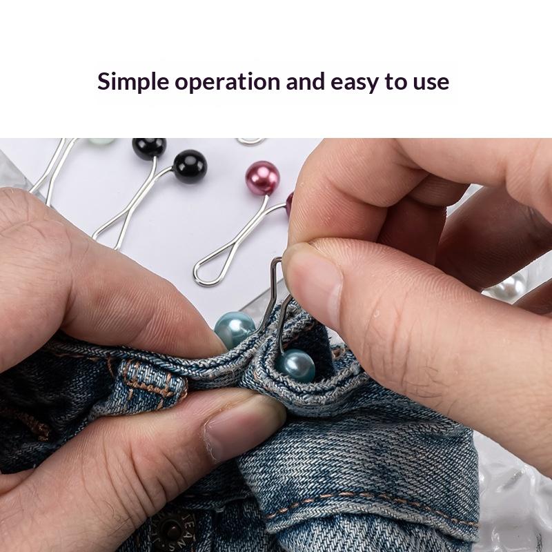 U-Shaped Pearl Brooch Fixed Straps Anti Slip Scarf Pin Diy Sewing Multi-Purpose Scarf Adjuster Lady Fixed Pins