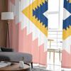 Bohemian Moroccan Pink Window Tulle Curtains for Living Room Bedroom Hotel Luxury Decoration Sheer Curtains