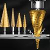 3pcs/Set Multi-Size Step Drill Bits - Titanium-Coated High-Speed Steel, for Precision Drilling in Wood and Metal - Home DIY and Professional Use