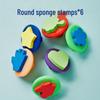 Kid's Sponge Stamp Ink Pad and Roller Set for Painting and Drawing