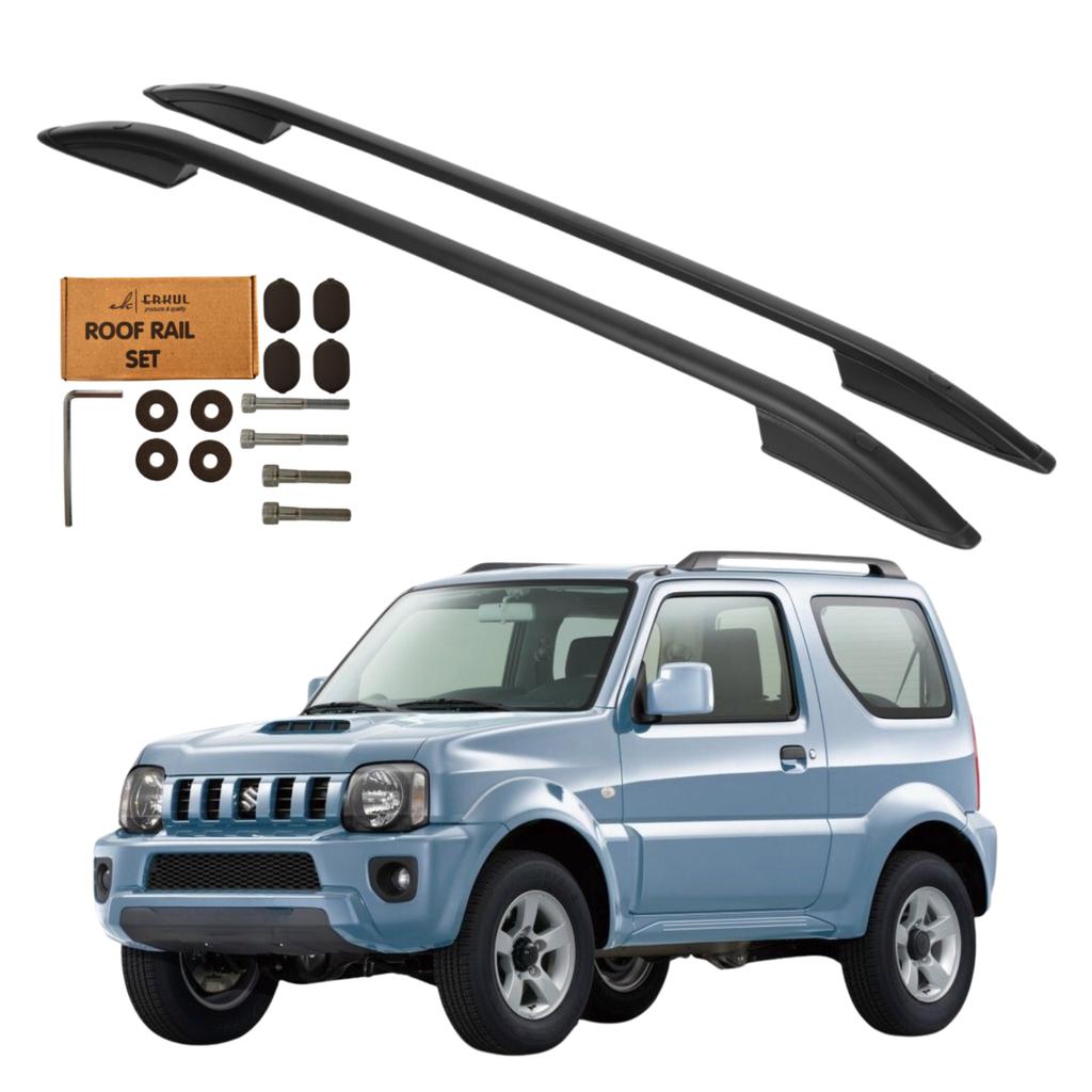 Roof Rails Suzuki Jimny 19982018 Black Aluminum Durable Solid