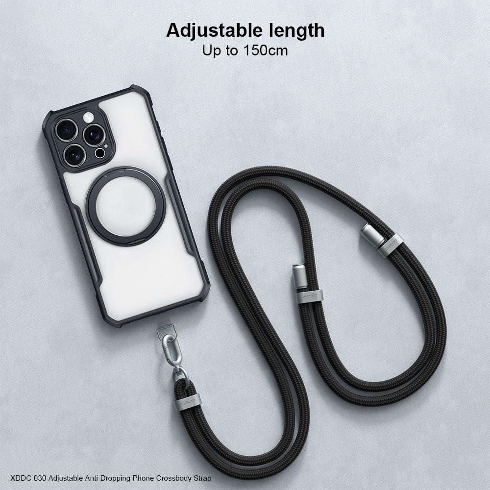 

XUNDD XDDC-030 1.5m Adjustable Crossbody Lanyard Nylon Braided Phone Carrying Strap