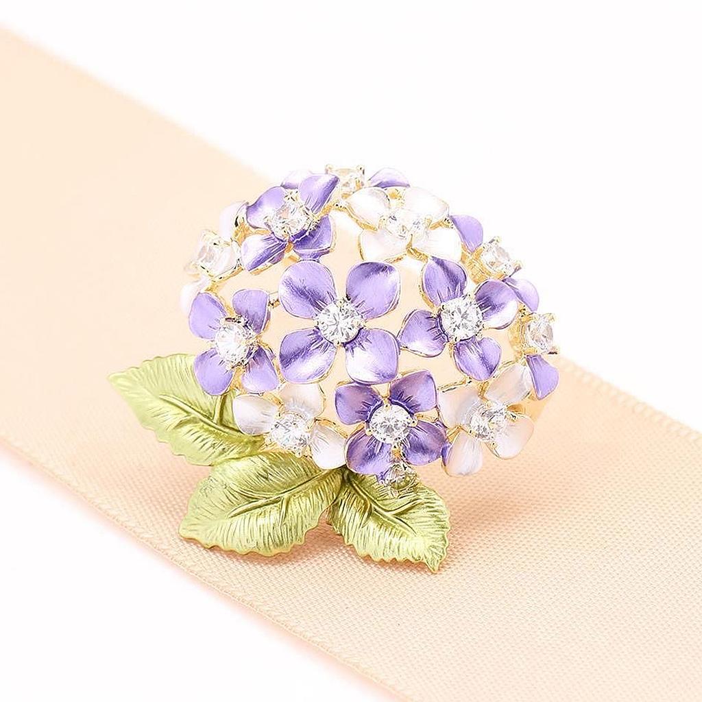 Sparkling Flower Adornment Formal Event Jewelry Handmade Flower Clothing Jewelry Alloy Texture for Various Occasion