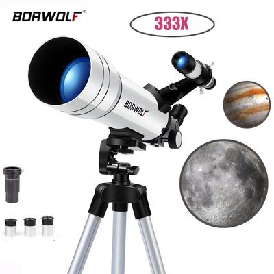 BORWOLF 40070 Hochleistungs-HD-Astronomisches Teleskop für Sternenbeobachtung & Mondbeobachtung