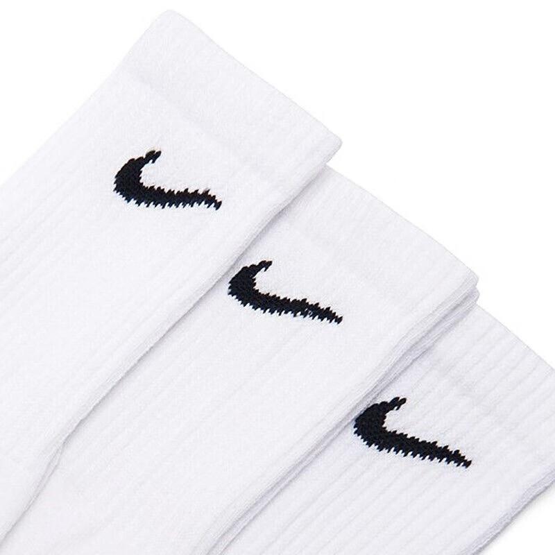 Nike Knee High Socks Unisex 6 Pack White Couple's SX7666-100