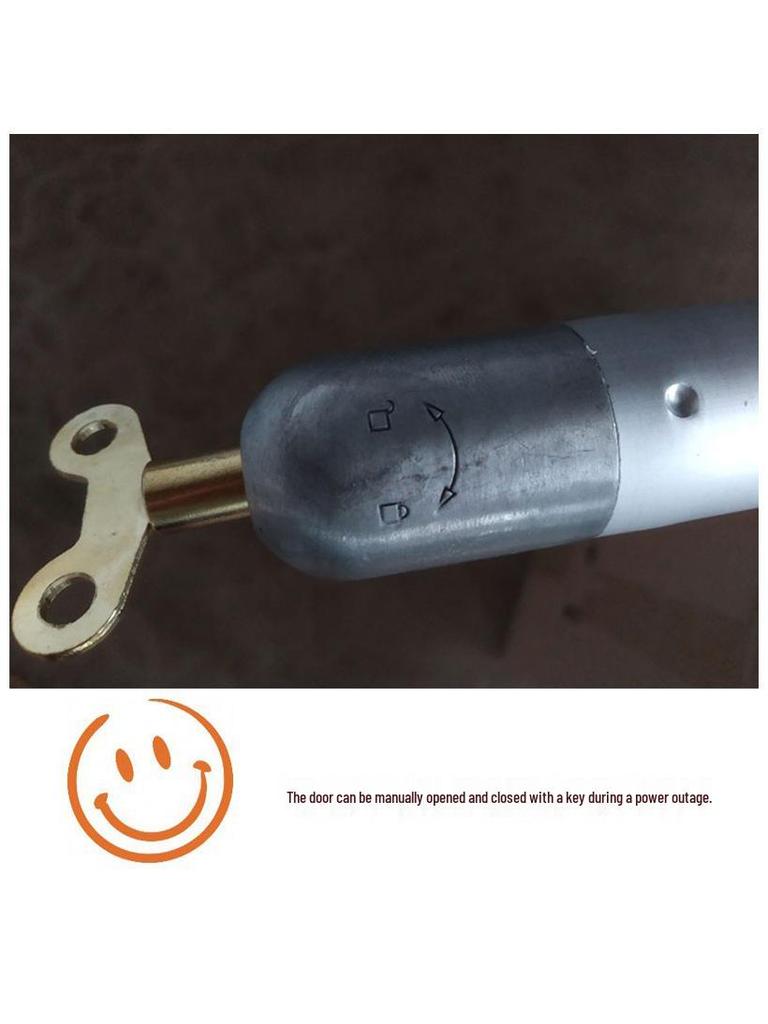 Electric Remote Control Swing Gate Opener for Small Hinged Doors - Solar Powered with Straight Arm Z-shaped Opening
