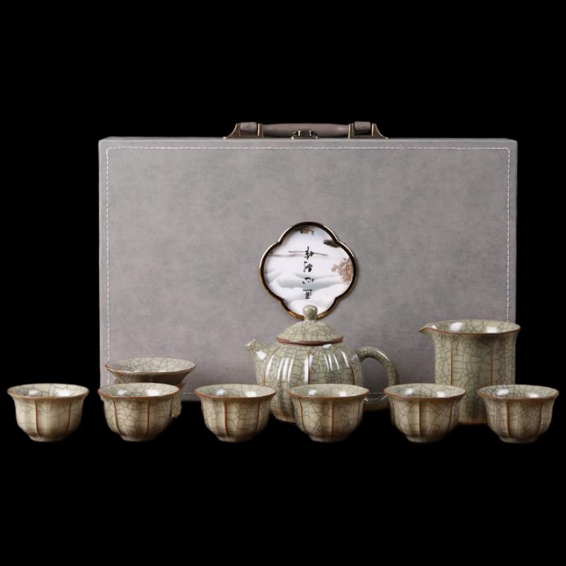 Ru Kiln Ceramic Gongfu Tea Set