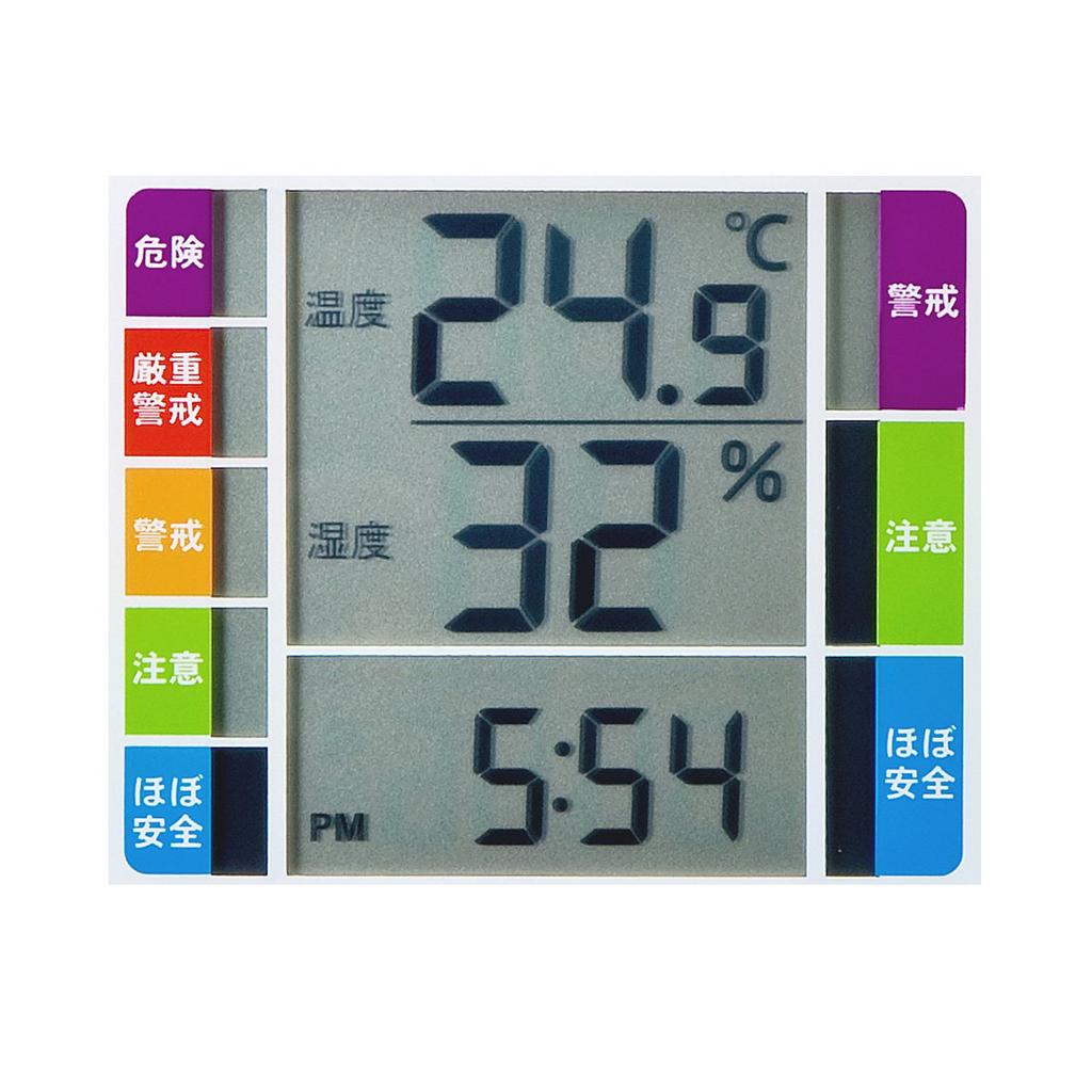 Sanwa Supply Digitalt Termohygrometer med Influensa Varmeslag Visning Varsel Summer Innstilling & (Med funksjon) CHE-TPHU2WN