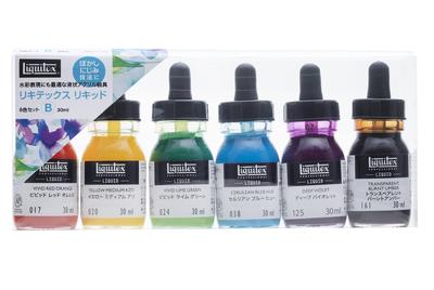 Acrylic Paint Liquid 6-Color Set B Set 30ml