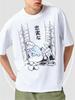 Oversized T-shirt with Soyuzmultfilm Print