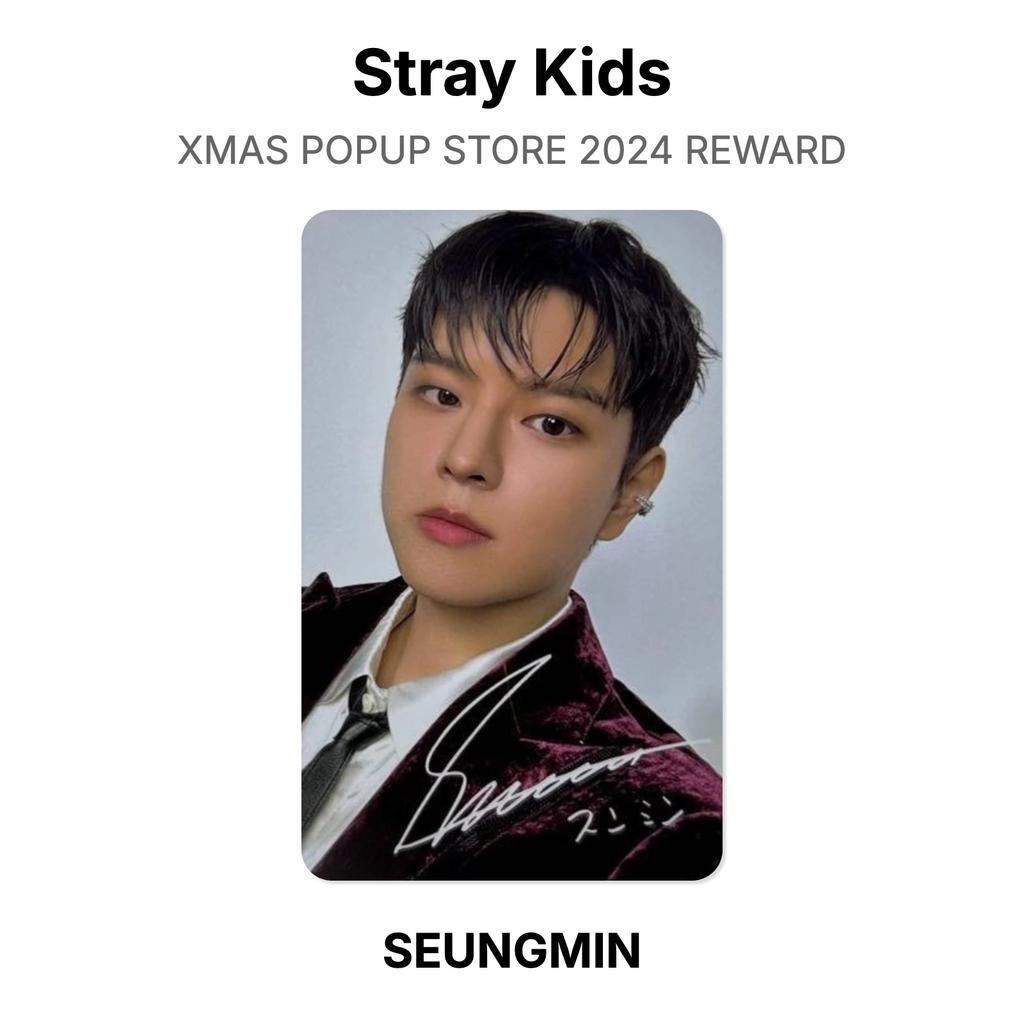 Stray Kids XMAS POPUP STORE 2024 REWARD Official Photocard