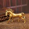 Creative Brass Horse And Monkey Cute Statue Key Chain Pendant Home Office Desktop Ornaments Funny Toys
