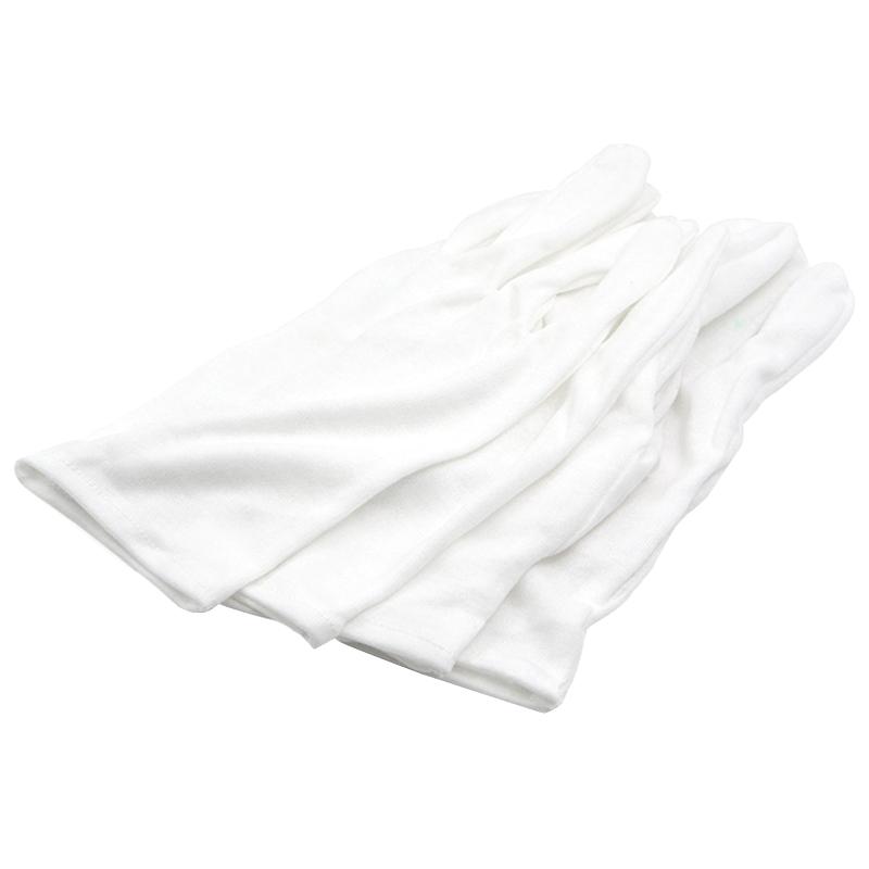 4Pcs/Set White Cotton Fire Magic Gloves With Flame Design For Magic Tricks And Performances