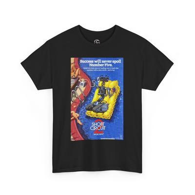 Short Circuit 2 Movie Poster T-Shirt Johnny 5 Tee Short Circuit Sequel Shirt Unisex T-Shirt