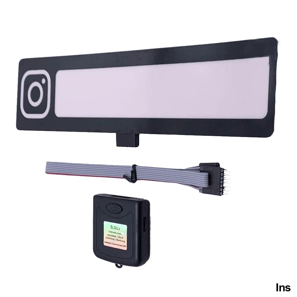 5 Stars Wanted Led Light-Emitting Window Sticker Windshield Sticker Jdm Decorative Car Accessories Light Board Without Battery