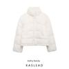 Kaslead New Arrival Women's Clothing Fashion Style Fashion Furry Loose Zip Stand-up Collar Cotton-Padded Coat 1185524