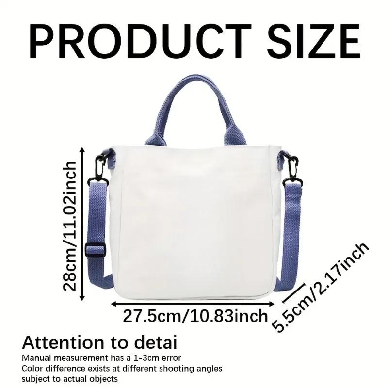 KPop Demon Hunters Theme Women Canvas Shoulder Bag Boys Girls Tote Handbag Anime Fashion Crossbody New Kids Xmas Gifts Kid Friendly Entertaining Fun