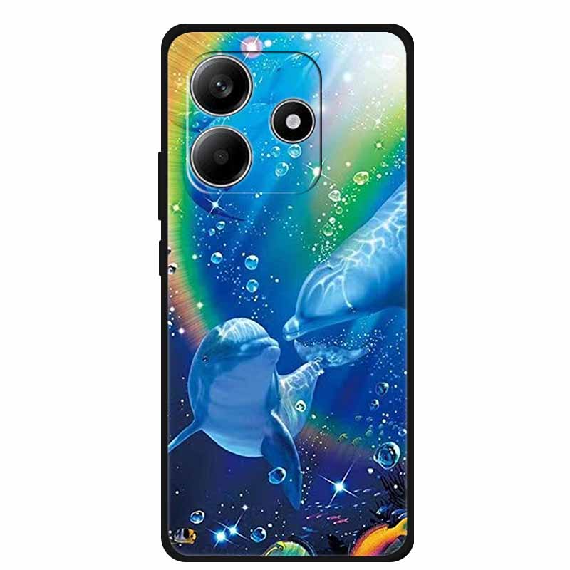 Lovely Case For Redmi Note 14 5G Cover Painted Cats Soft TPU Silicone Cover for Xiaomi Redmi Note 14 Pro Plus 5G Back Case Coque