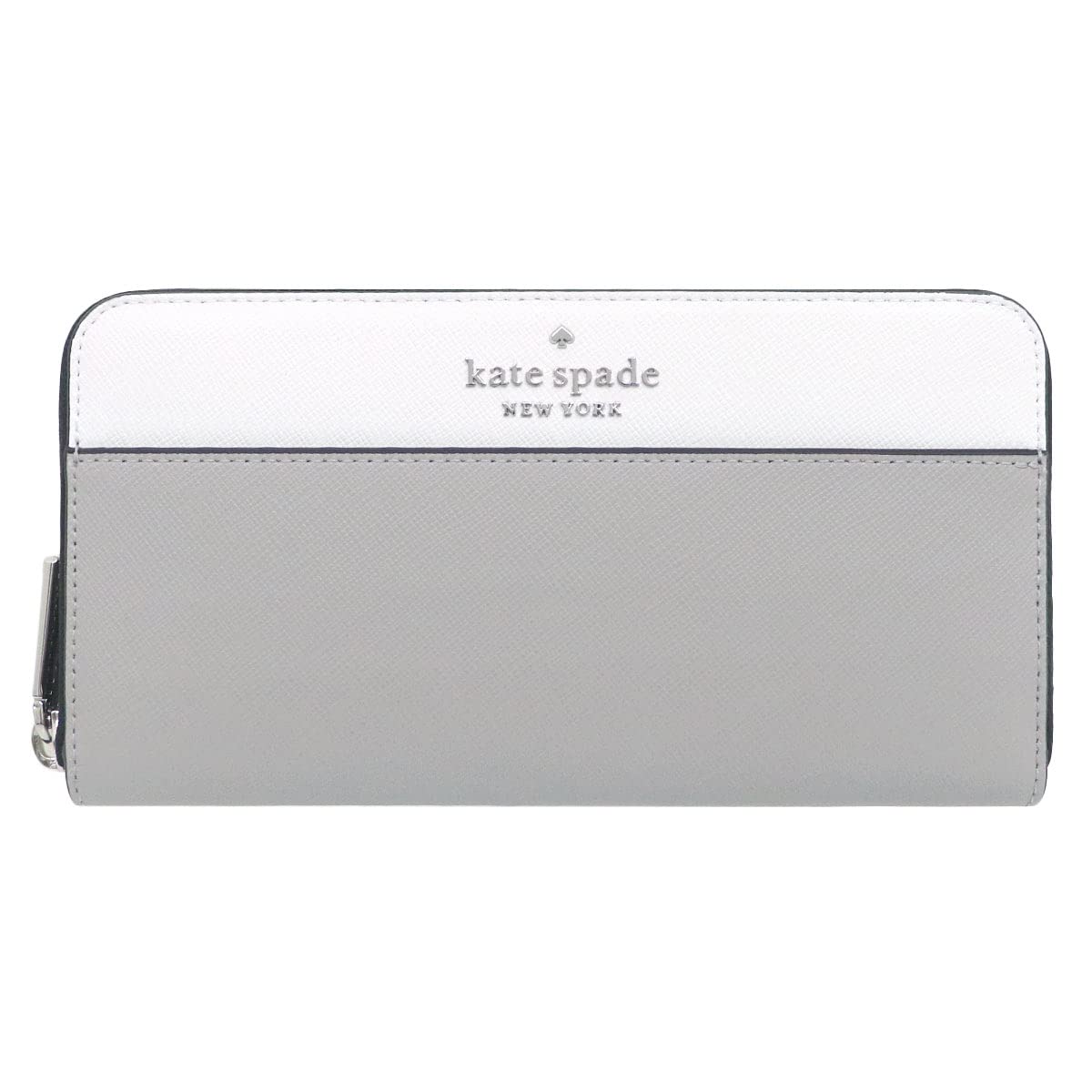 

Kate Spade Wallet WLR00120 Nimbus Gray Multi Stacy Color Block Leather Large Continental Wallet [Kate Spade] (Long Wallet) Women s [Outlet Item]
