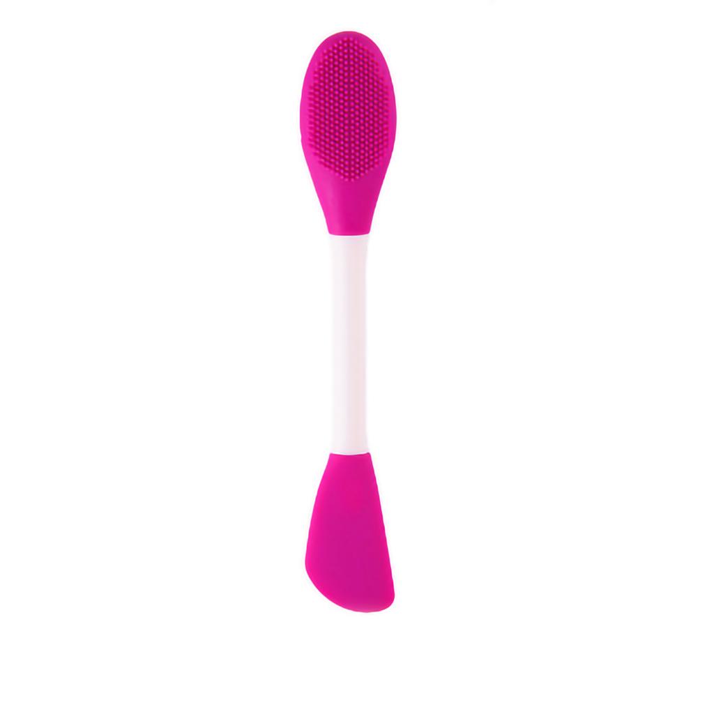 Double Ended Facial Mask Brush Silicone Facial Mask Applicator Spatula Cleansing Massage Brush