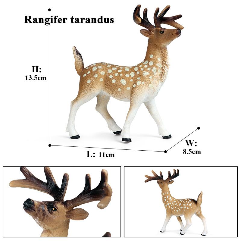 Oenux Zoo World Farm Animal Horse Cow Pig Sheep Goat Donkey Model Action Figures Lion Tiger PVC Educational Cute Kids Toy Gift