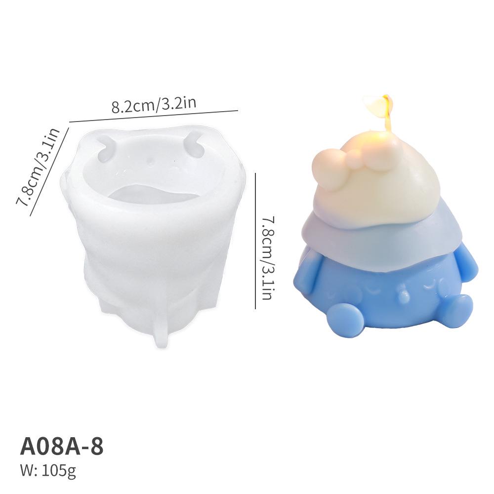 DIY Elf Christmas Tree Candle Mold – Scented Silicone for Holiday Decor