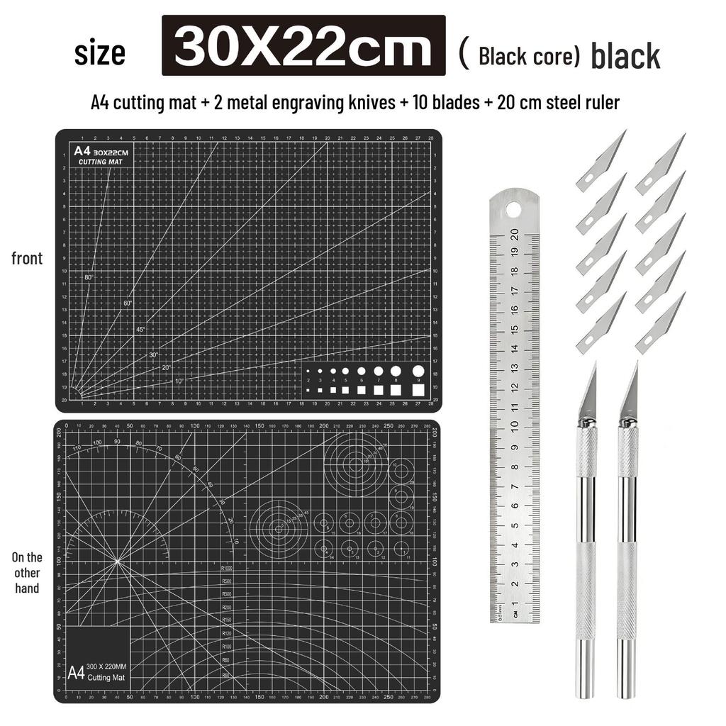 A4 3mm Thick Cutting Mat - Durable Handmade Desktop Pad for Paper Cutting & Writing