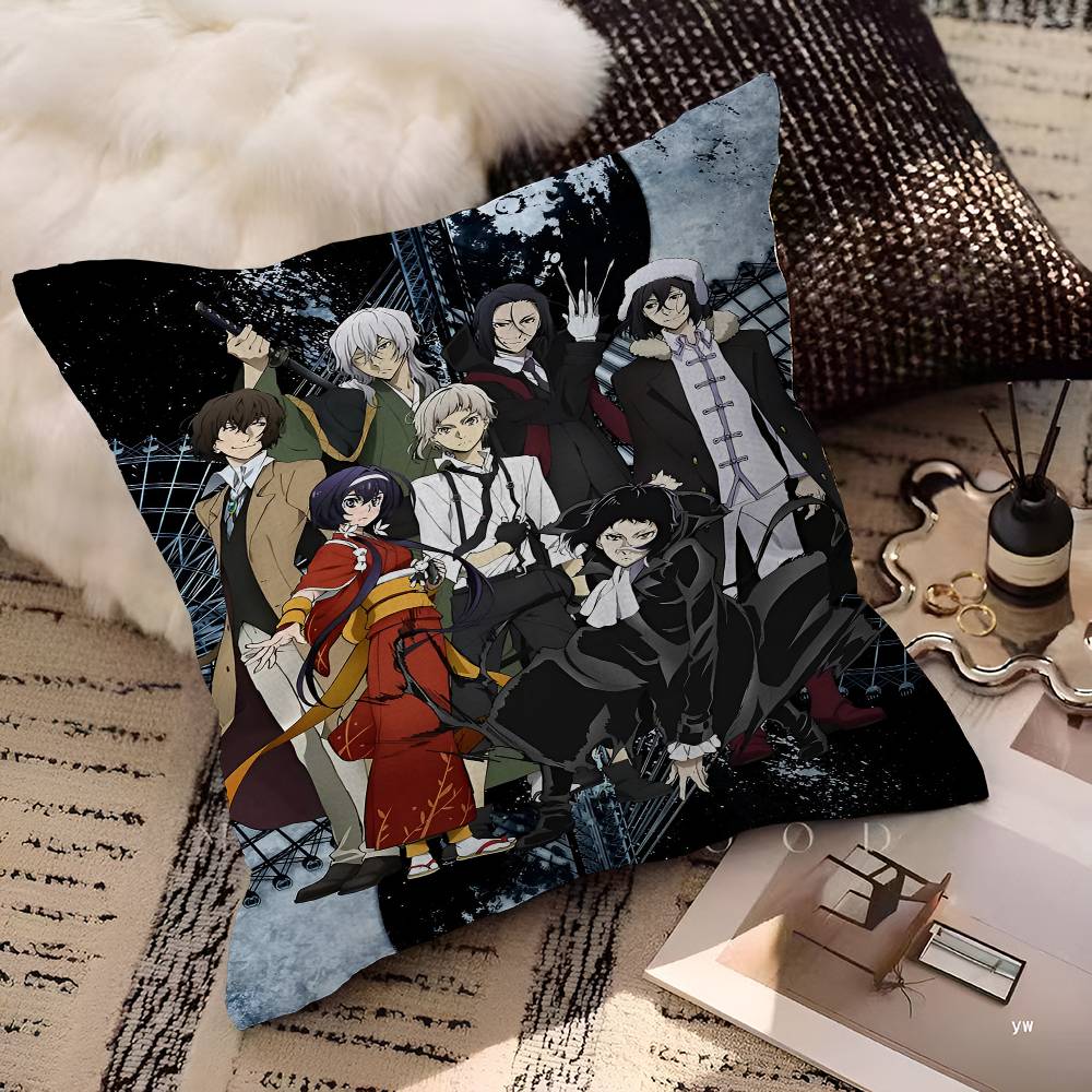 Anime Bungo Stray Dogs pillow cover sofa cushion cover home room decoration children gift