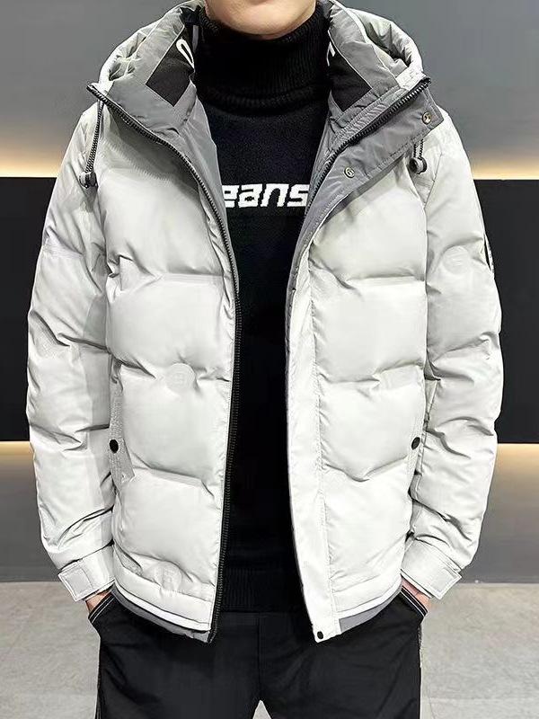 Men's 2024 Winter Hooded Down Jacket - Trendy, Thick, High-Quality, Cold-Protection, Warm Duck Down Coat