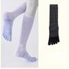 Female Spring and Autumn Professional Fitness Yoga Pilates Dance Non Slip Silicone Five Finger Tube Socks