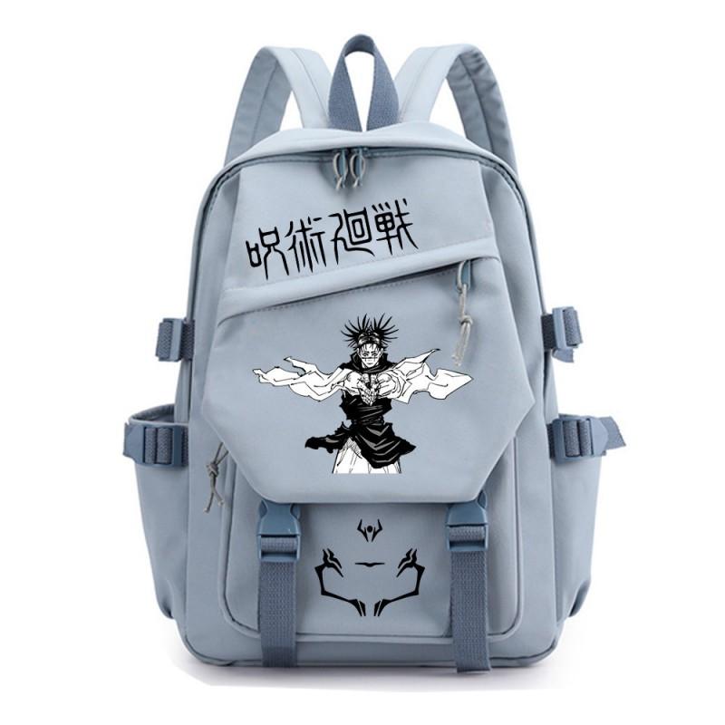 Jujutsu Kaisen Anime School Backpack Teens - Durable Nylon Dual-Strap Bag With Ergonomic Back Panel Unisex Campus Travel
