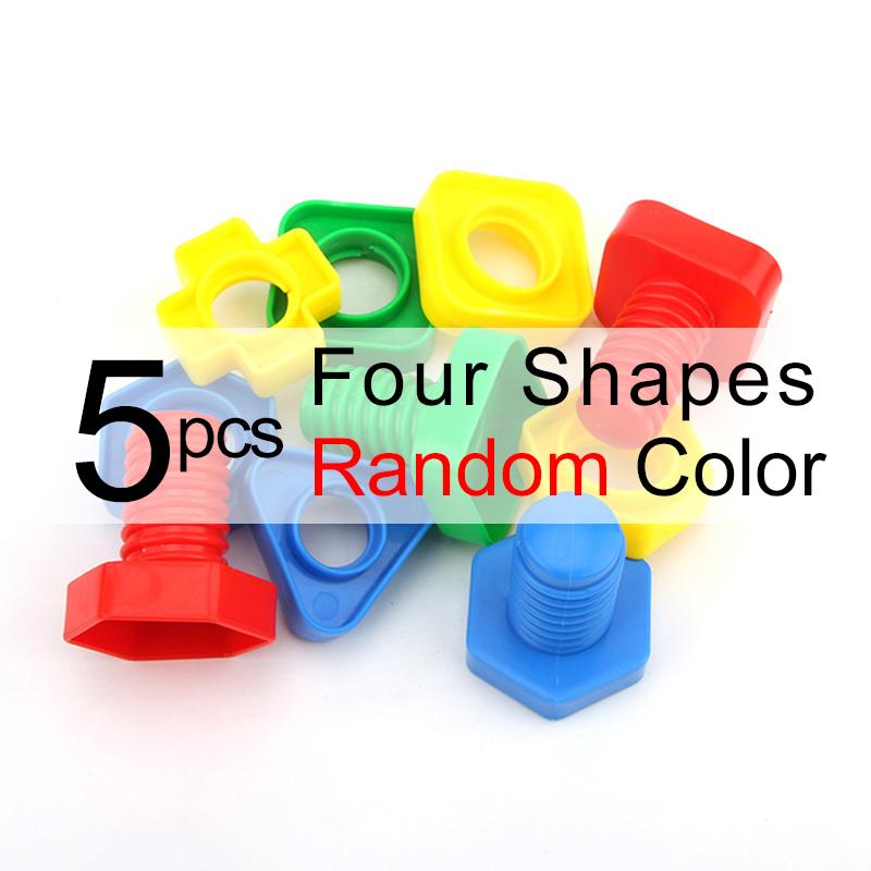 5/10PCS Matching Screw Set 4 Shapes Available DIY Nuts And Bolts Color Shape Cognition Festival Party Souvenir Carnival Gift ZYF