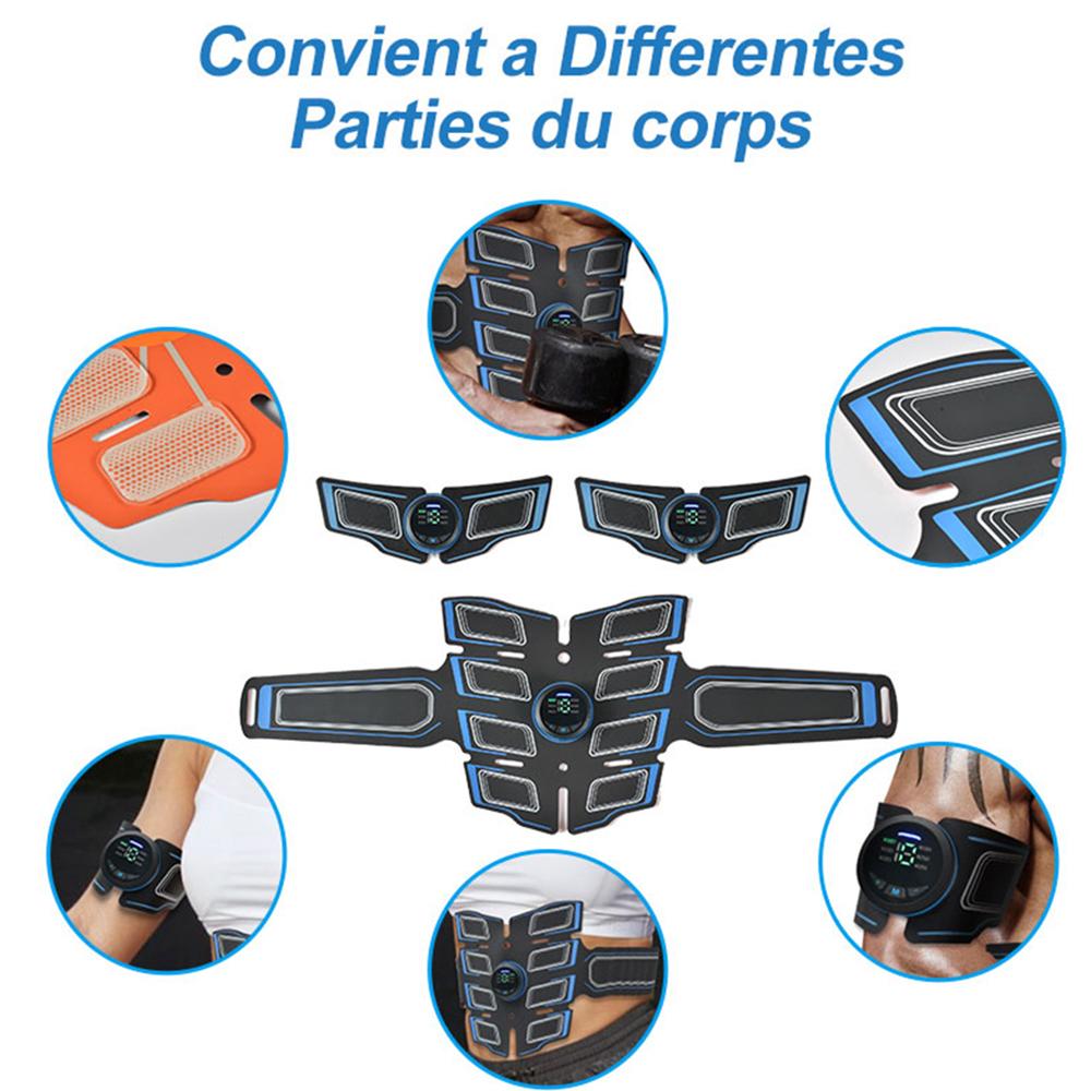 EMS Abdominal Muscle Stimulation Trainer USB Rechargeable Slimming Massager  3 Controller ABS Abdominal Massage