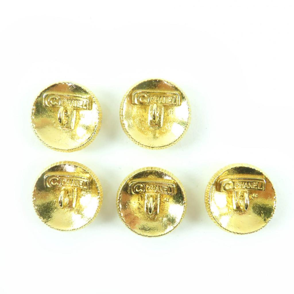 Great CHANEL COCO Mark COCO Button Gold Button Metal Button 5-Piece Set gold Used