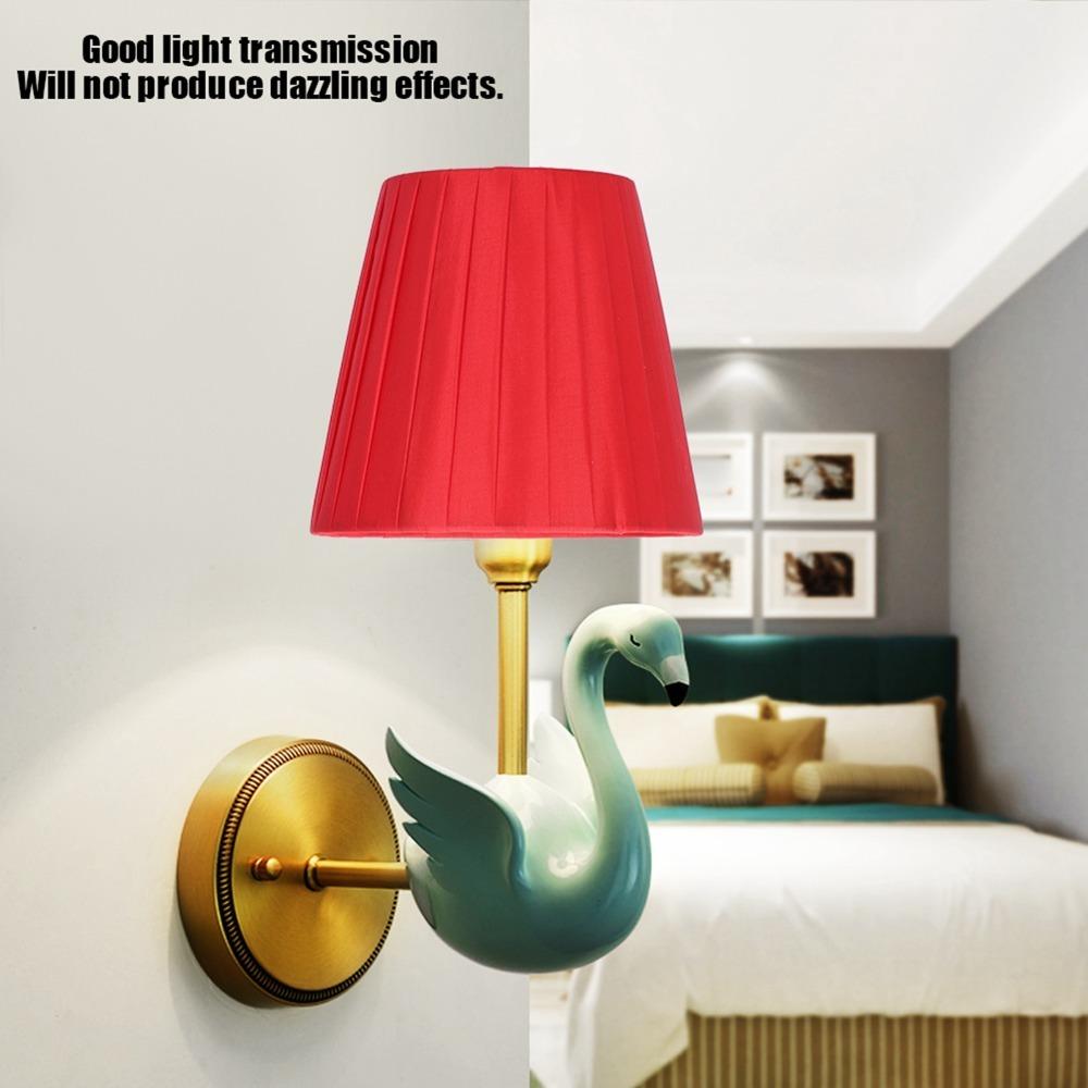 6PCS Clip On Design Cloth Lampshade Lightweight Chandelier Lampshade  Floor Pendant Light