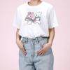 Skater Short Size Sanrio My Melody Moving T-Shirt, Sleeve, L, 73.5cm, White, "Extremely Rabbit" ZTS17-A