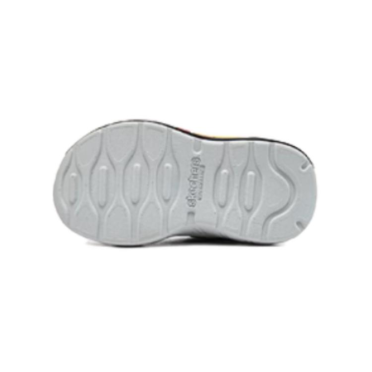 Skechers Kids Boys Comfortable Non-Slip Durable Low-Top Walking Shoes Baby sneaker Silver Black 407606N-SLBK