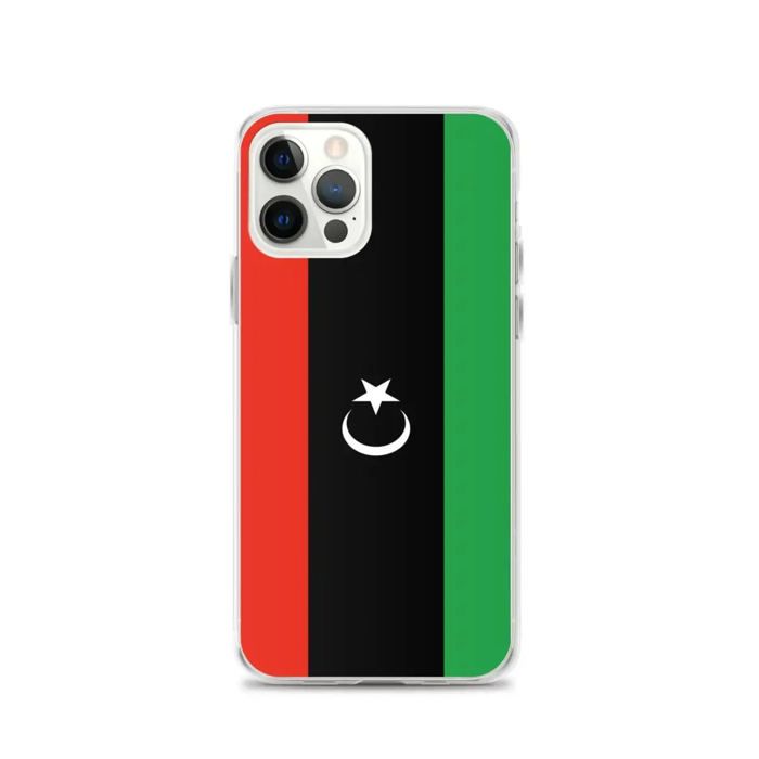 Coque - iPhone - Drapeau de la libye - Souple - Protection complète - Silicone souple