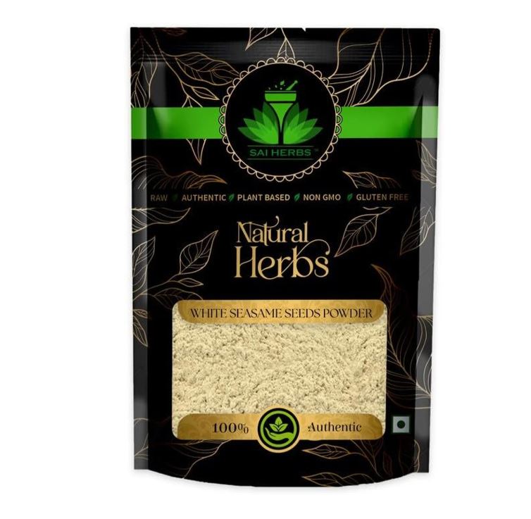 SAI HERBS Til Safed Powder - White Seasame Seeds Powder - Pure & Natural (250 g)