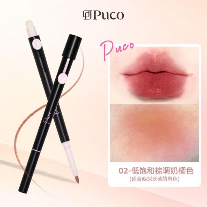 PUCO - 2 in 1 Lip Liner Brush - 3 Colors