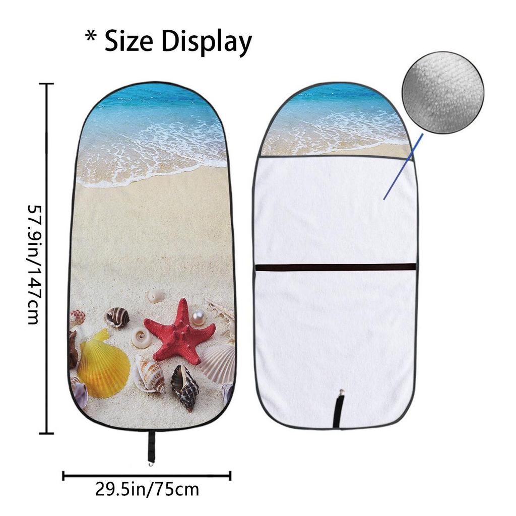 Universal Gym Workout Car Seat Protector Towel - All-Season Front Cover