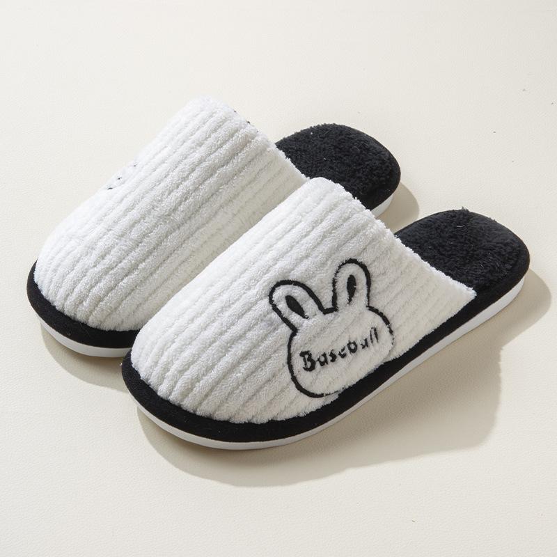 Maternity confinement shoes autumn and winter bags and new home indoor non-slip soft-soled plush warm cotton slippers women