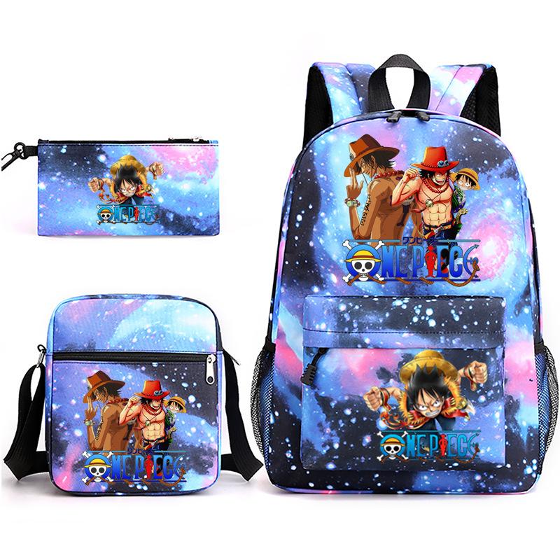 2022 Independent Station Starry Sky 3-piece set ONE PIECE backpack shoulder bag pencil case