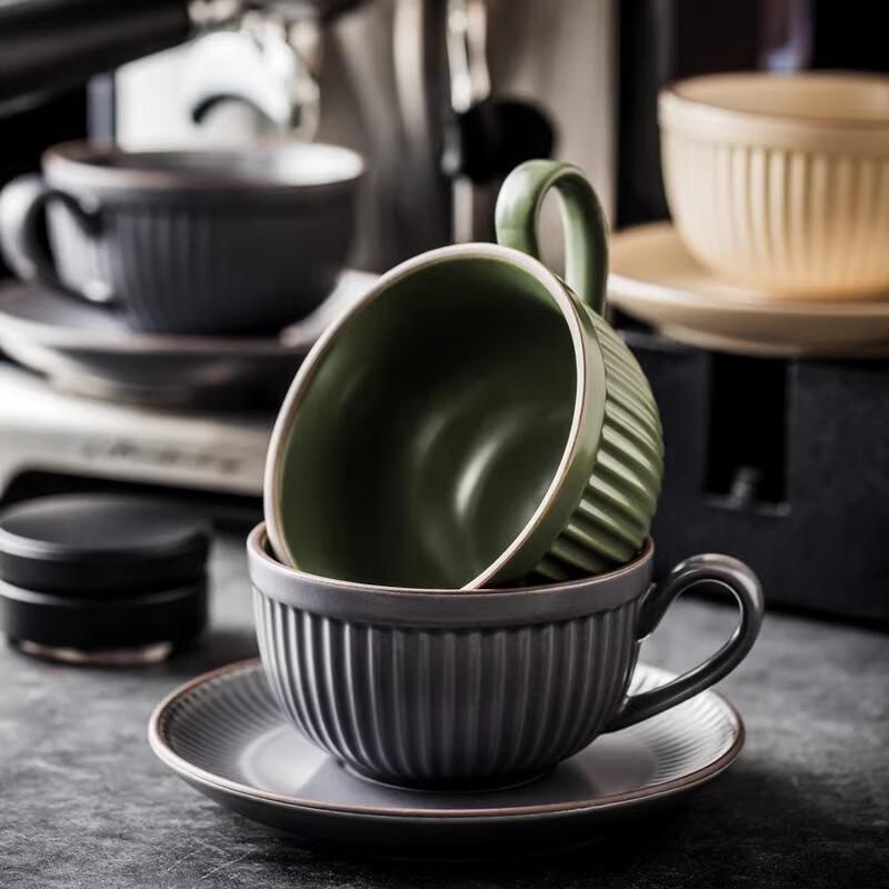 PINYU Elegant Ceramic Coffee Cup and Mug Gift Sets