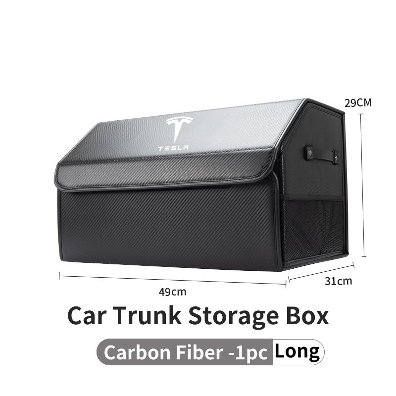 Car Valve Core Trunk Storage Box Organizer Foldable Stowing Tidying Container Bag For Tesla Model 3 Model S Model X Model Y