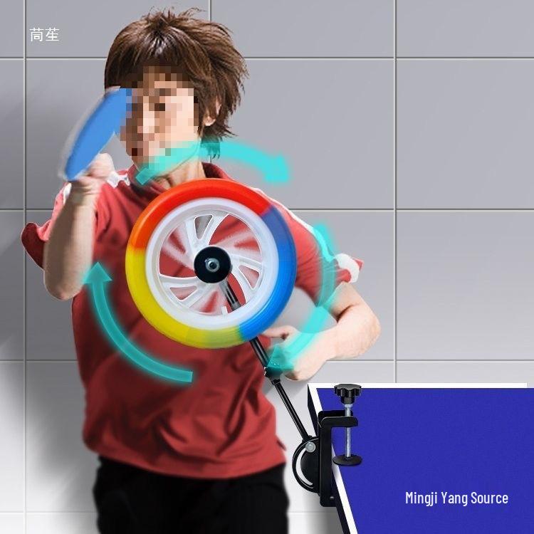 Solo Ping Pong Topspin Trainer and Coordination Shaping Device