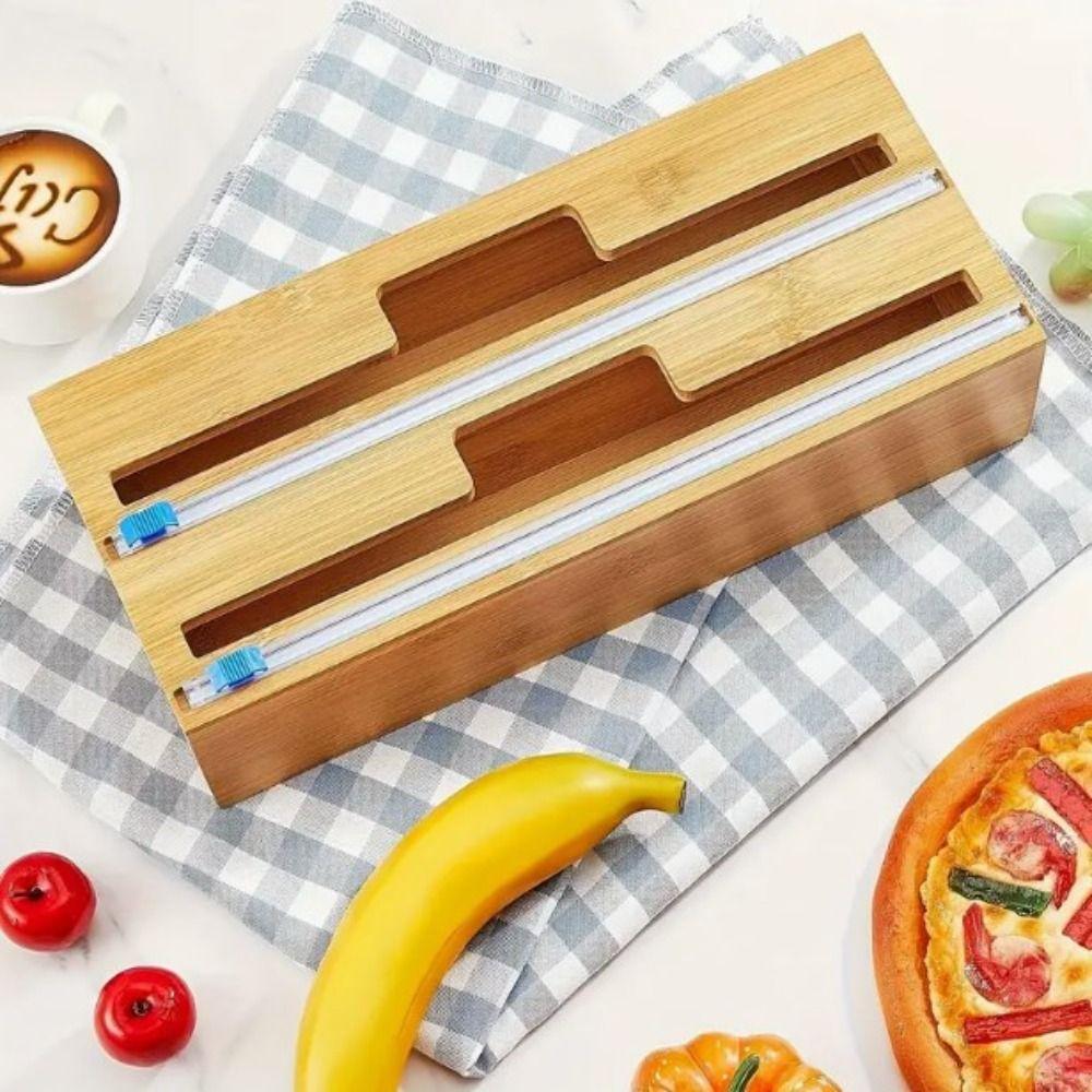 3pcs Reusable Foil Film Cutter Convenient Cling Film Cutting Strip  Plastic Wrap